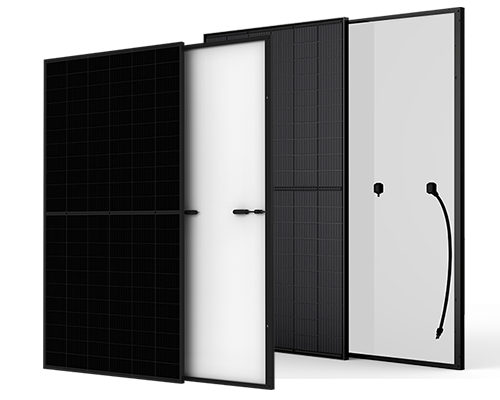 Residential module shown with front and back views